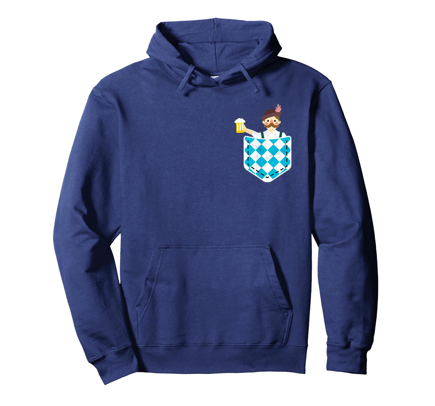 Bier Oktoberfest Funny Chest Pocket Prost Oktoberfest T-Shirt