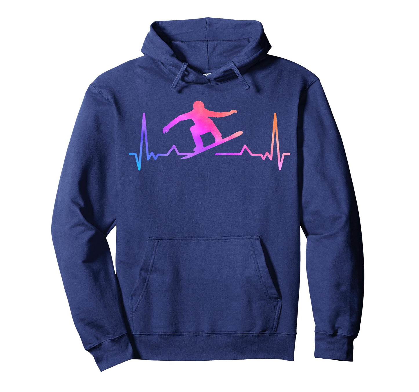 Snowboard Heartbeat 80s 90s Retro Winter Snowboarding Gift T-Shirt
