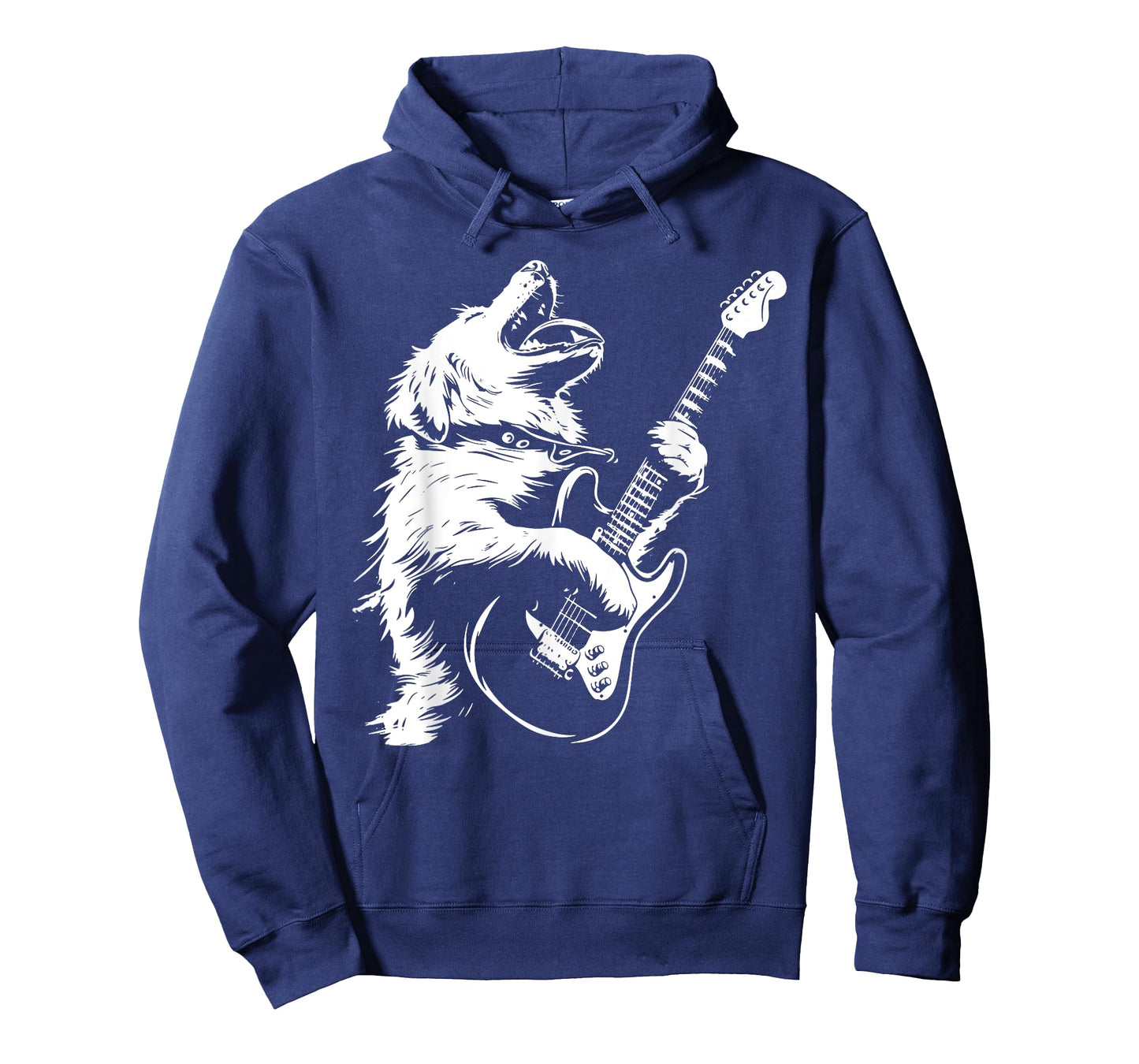 Dog Guitarist Guitar - Great Pyrenees Dad Mom Men Women T-Shirt