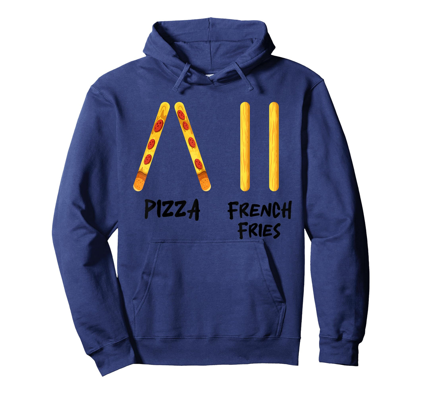 Funny Pizza French Fries Ski Instructor Skiing Snack Lovers T-Shirt