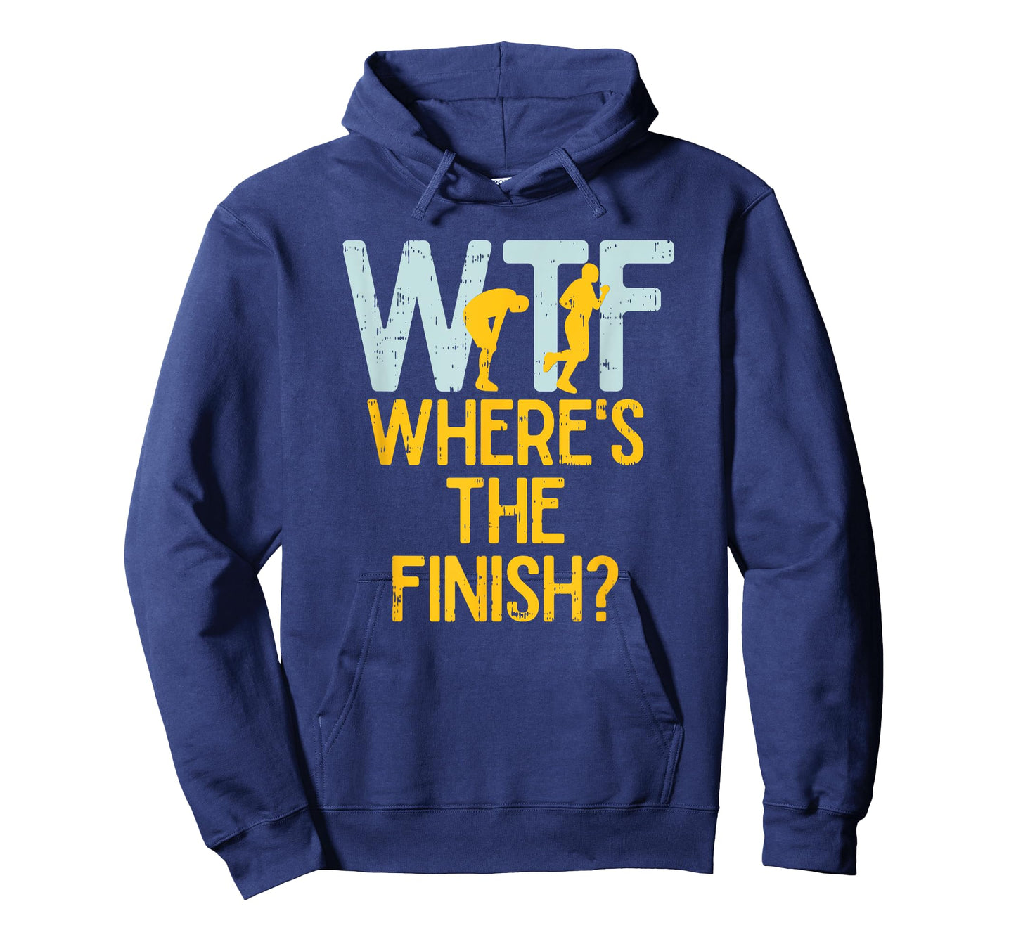 WTF Where's The Finish Funny Hilarious Marathon Runner T-Shirt