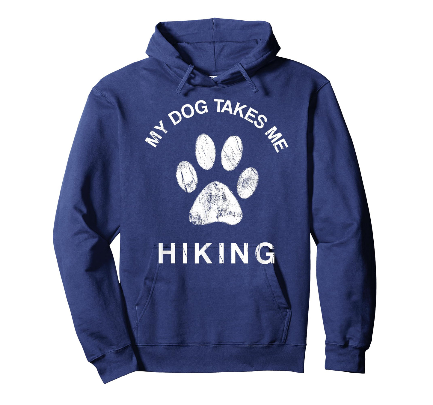 My Dog Takes Me Hiking Paw Print Camping & Backpacking T-Shirt for Men Women Girls Kids