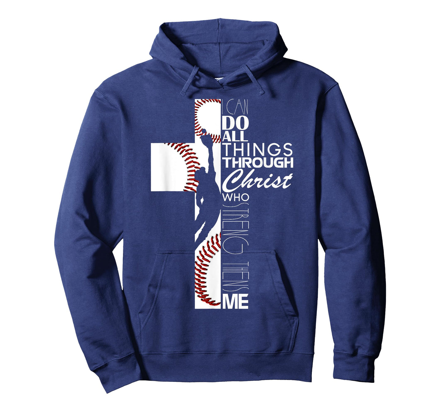 Funny I Can Do All Things Baseball Catcher Pitcher Boys Men T-Shirt