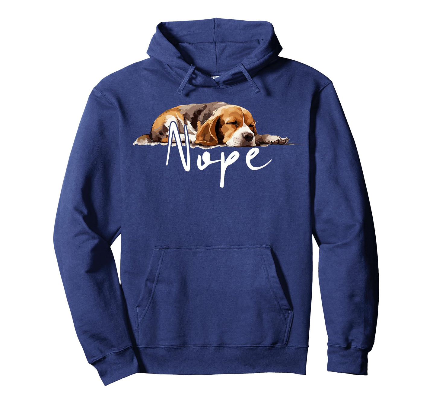 Nope Lazy Beagle Funny Dog Lover Cute Beagle Men Women Kids T-Shirt