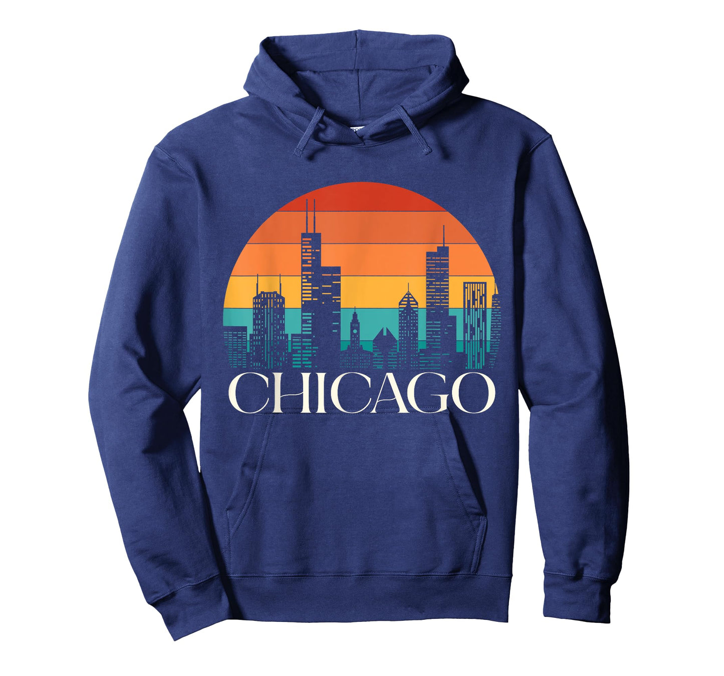 Chicago City Illinois Gift Skyline Vintage Jersey Flag Gift T-Shirt