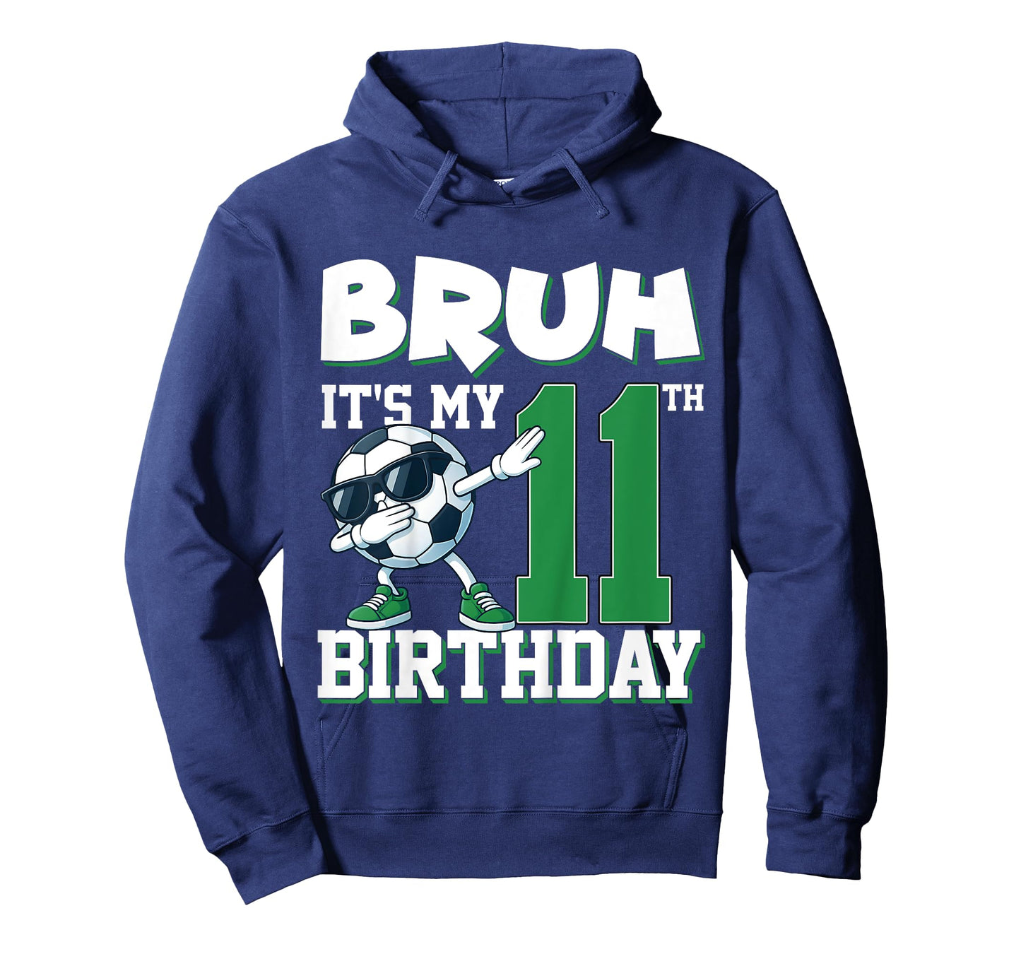 Kids Bruh It's My 11th Birthday Boy Soccer Football 11 Years Old T-Shirt