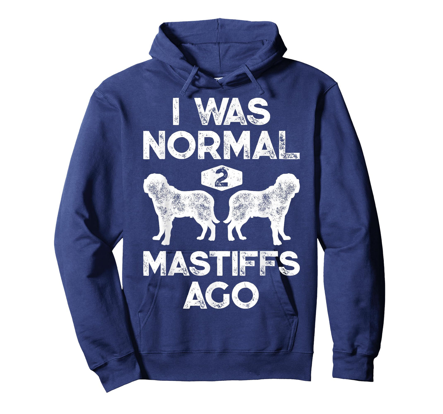 I Was Normal 2 Mastiffs Ago Funny English Mastiff Vintage T-Shirt