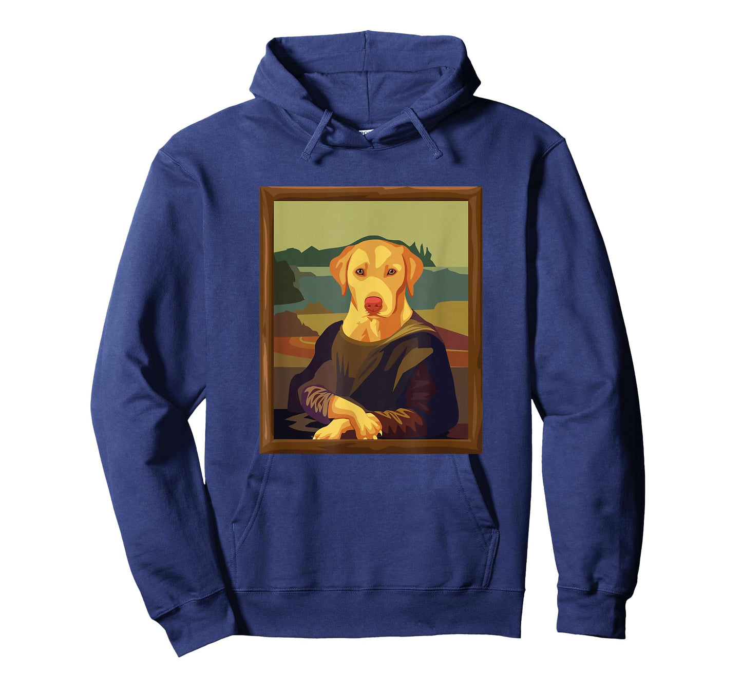 Funny Mona Lisa Yellow Lab Dog Art Parody T-Shirt