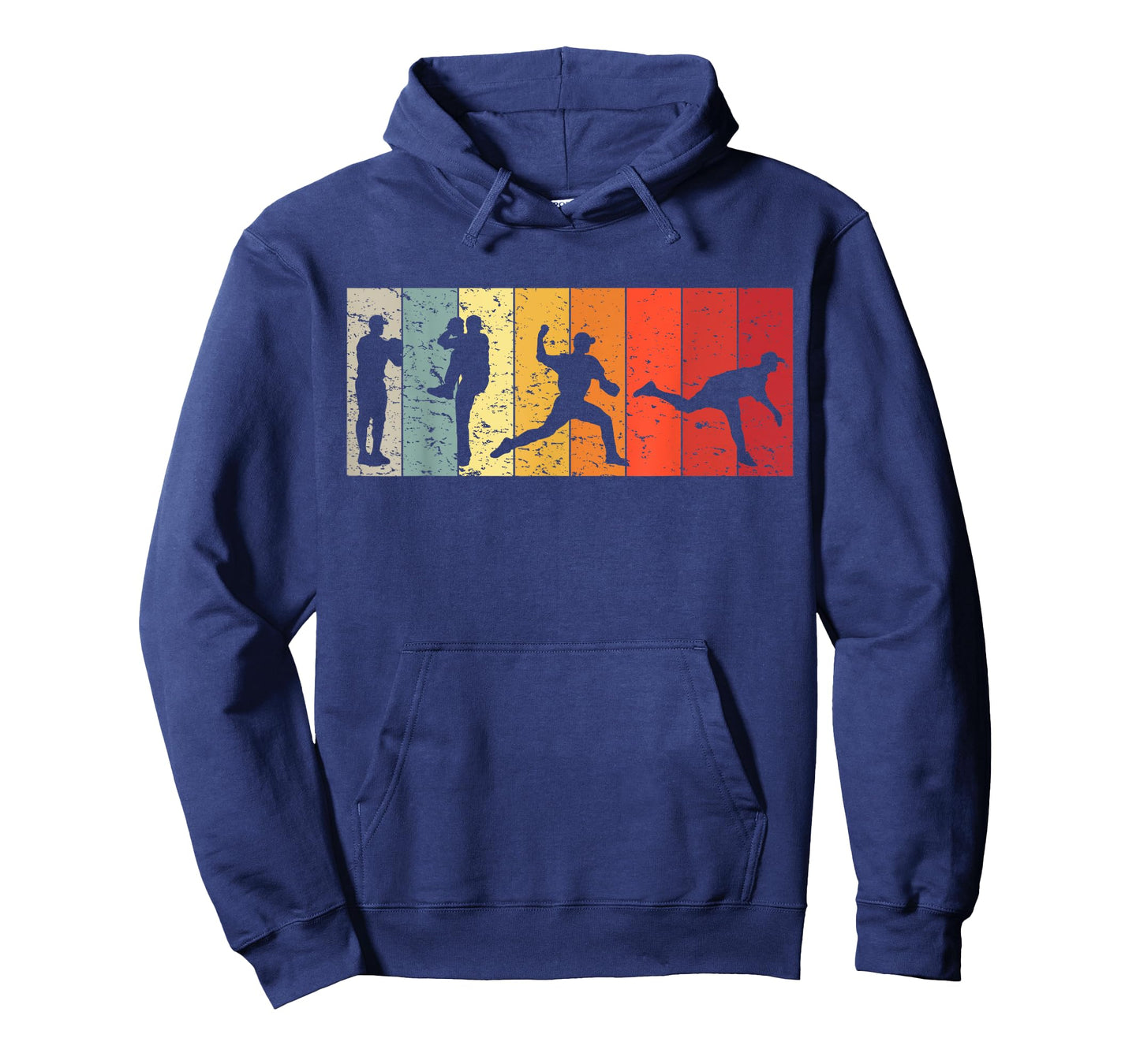 Retro Baseball Pitcher Men Vintage Pitching T-Shirt