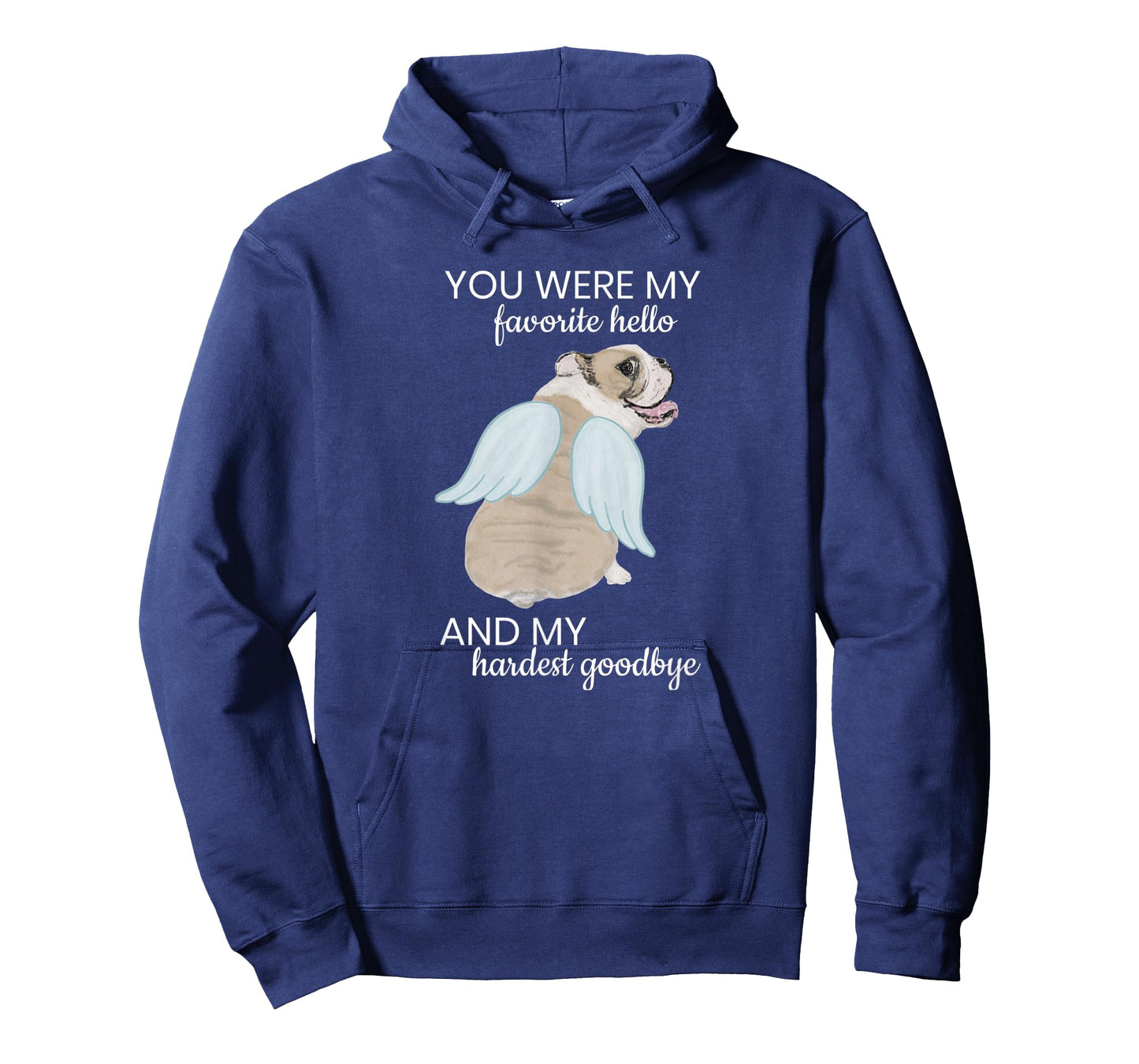 Angel Wing Dog English Bulldog Memorial Rainbow Bridge Pet T-Shirt for Men Women Kids