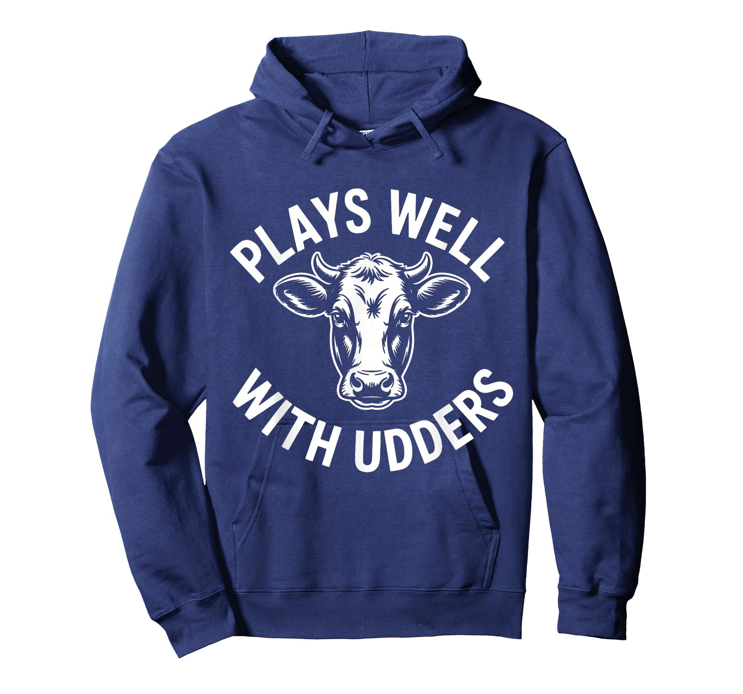 Plays Well With Udders Funny Cow Farm Life Animal Pun T-Shirt
