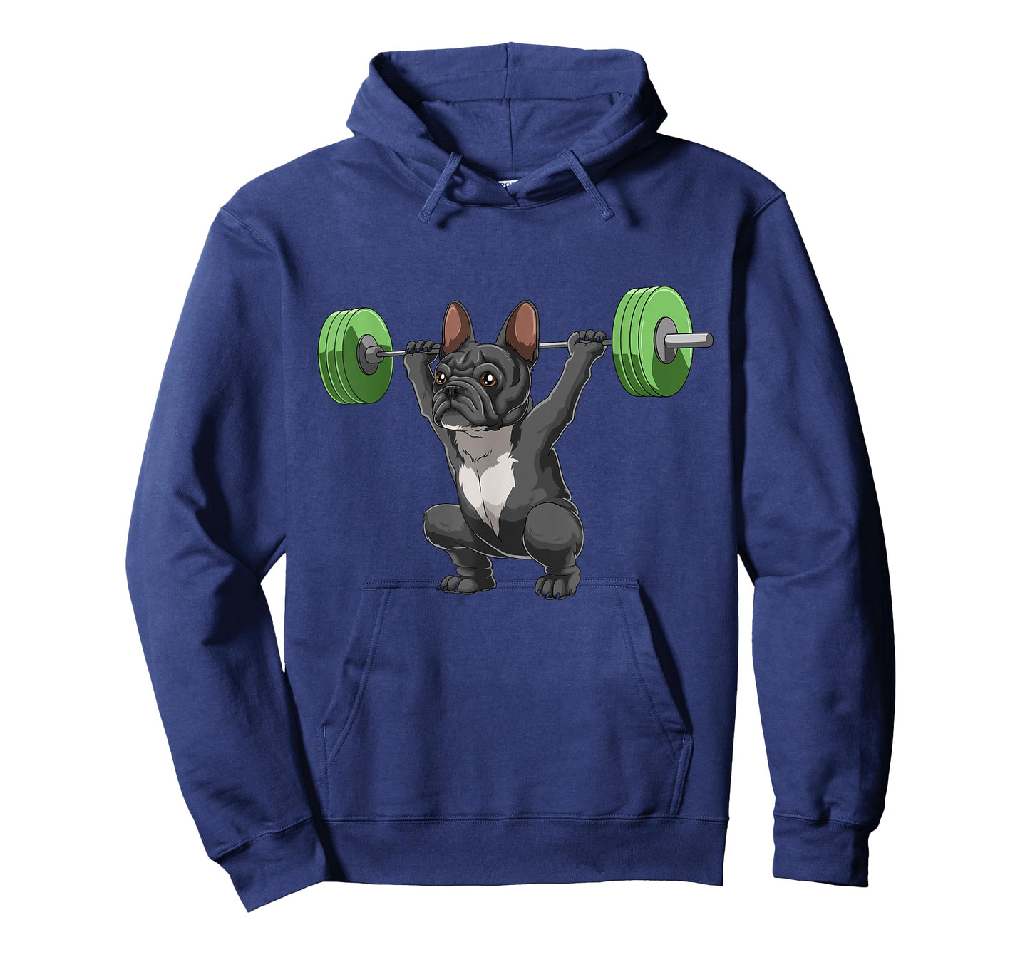 Funny French Bulldog Weightlifting and Bodybuilding Gift T-Shirt