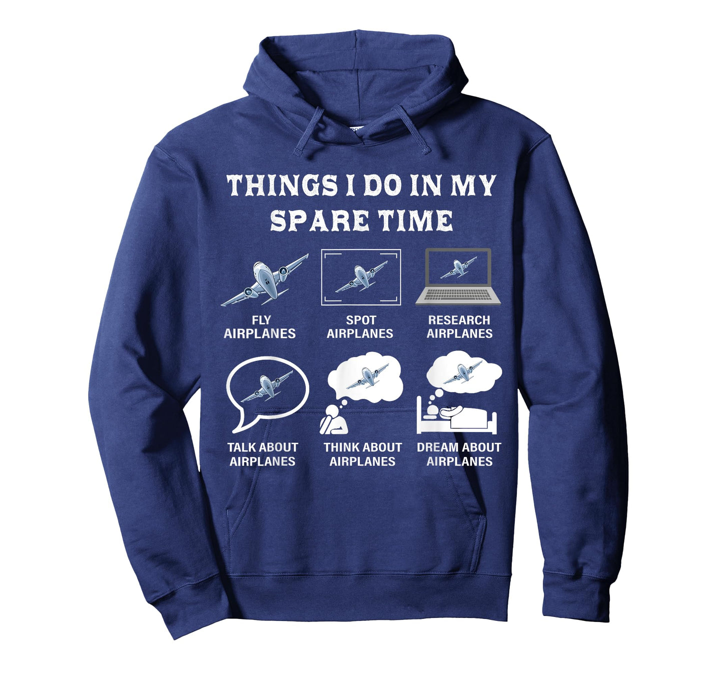 Things I Do In My Spare Time Airplanes Aviation Pilot Gifts T-Shirt
