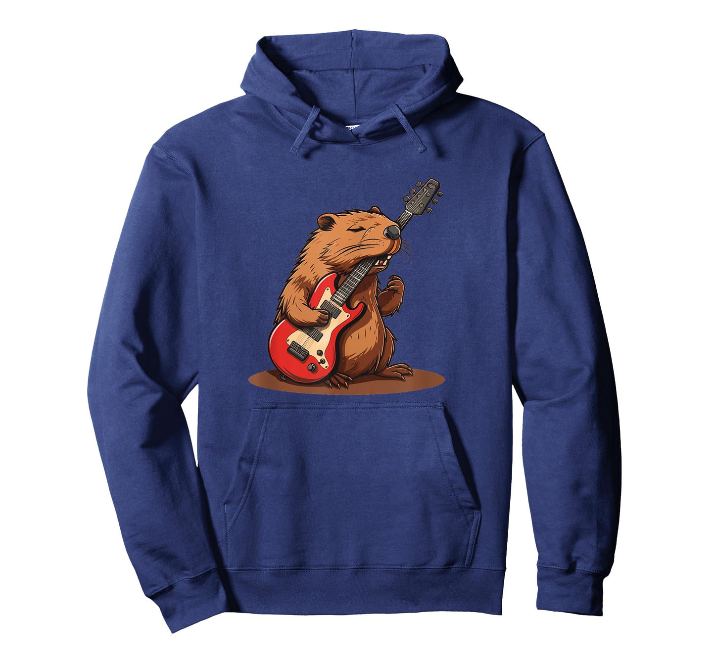 Funny Beaver gnaws at electric Guitar Costume T-Shirt