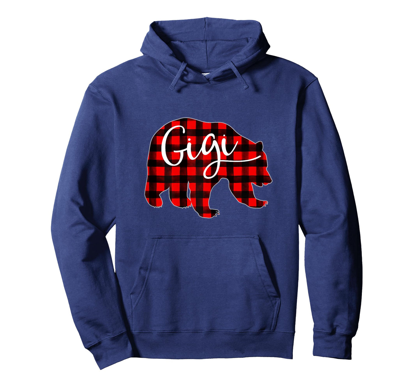 Red Plaid Gigi Bear Matching Family Christmas Eve Buffalo T-Shirt
