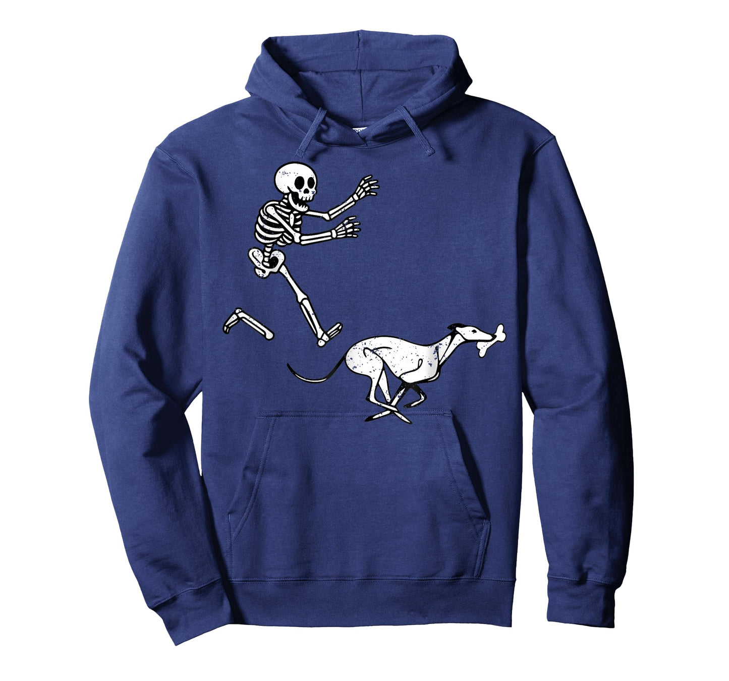 Funny Meme Greyhound Running Skeleton Halloween T-Shirt