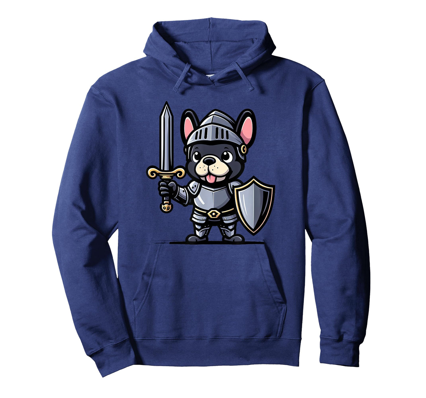 French Bulldog Knight Funny Dog Medieval Men Women Kids T-Shirt