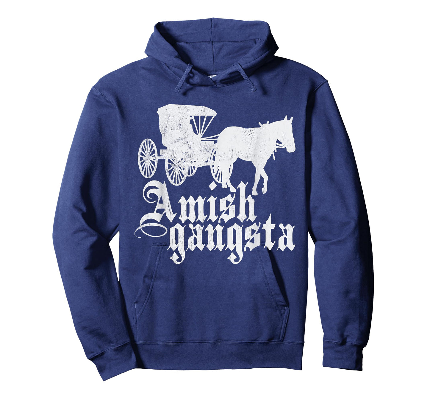 Amish Gangsta Horse and Buggy - Funny Amish Humor T-Shirt
