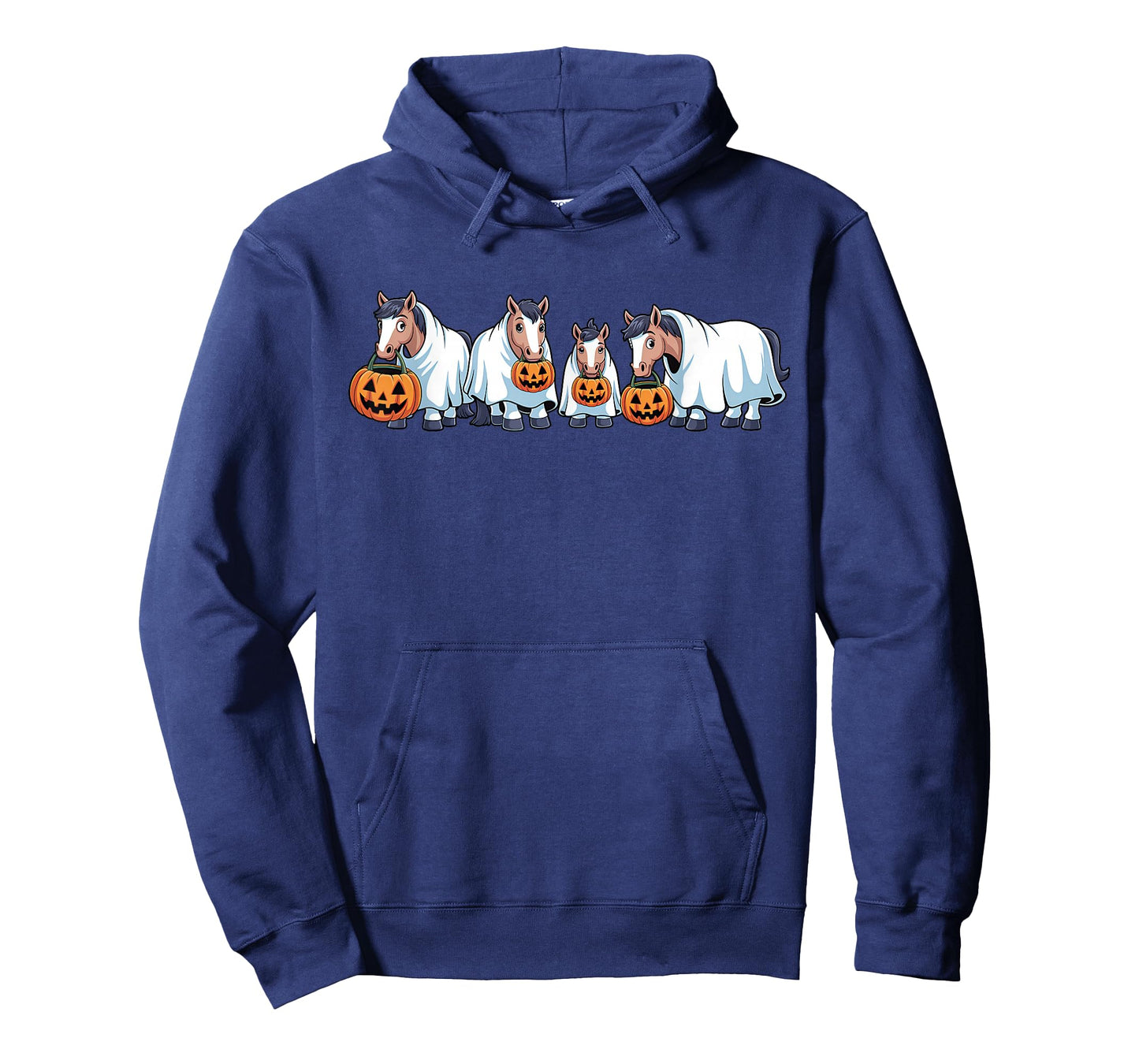 Spooky Horses Ghost Funny Halloween Animals Lover Pumpkin T-Shirt