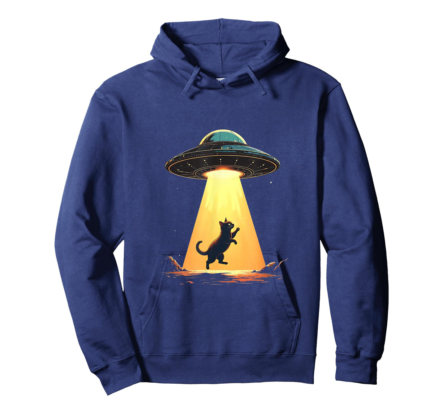 Cat Abduction by UFO Space Theme Funny Pet Lover Design T-Shirt