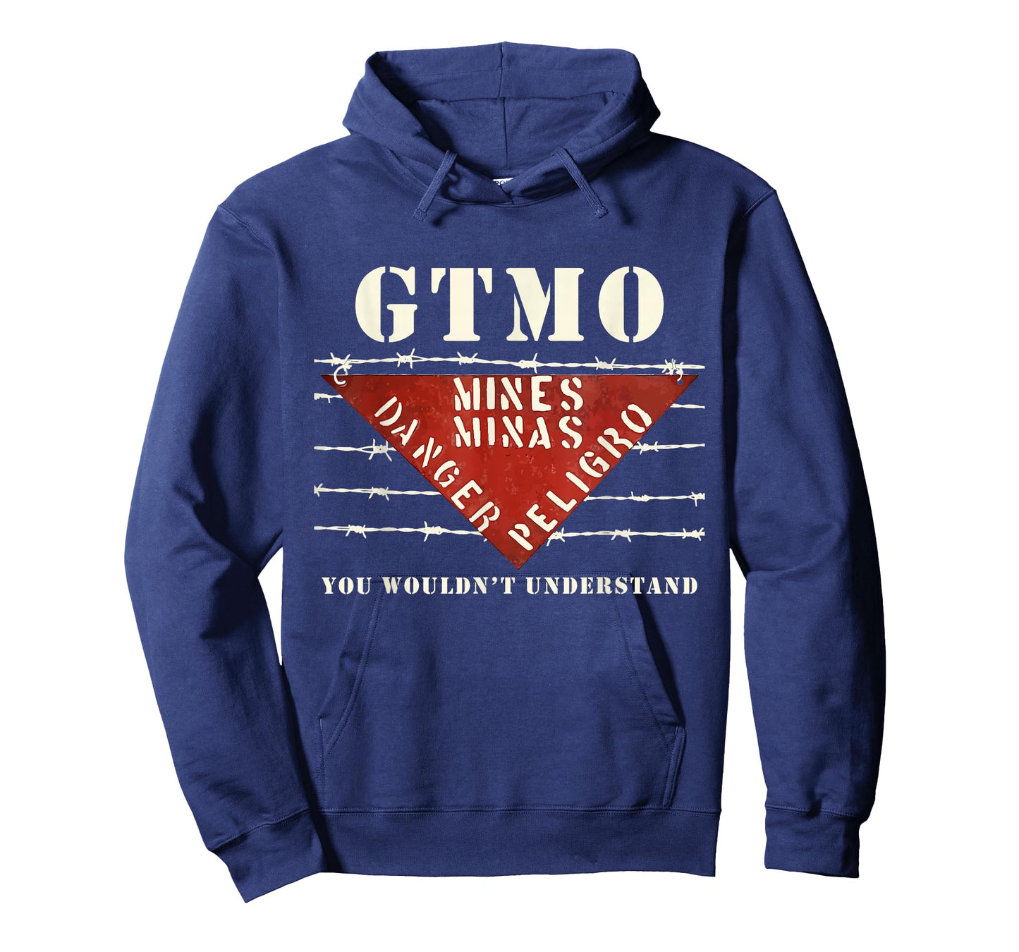 GTMO Land Mine Barbed Wire Sign - Guantanamo Bay Cuba T-Shirt