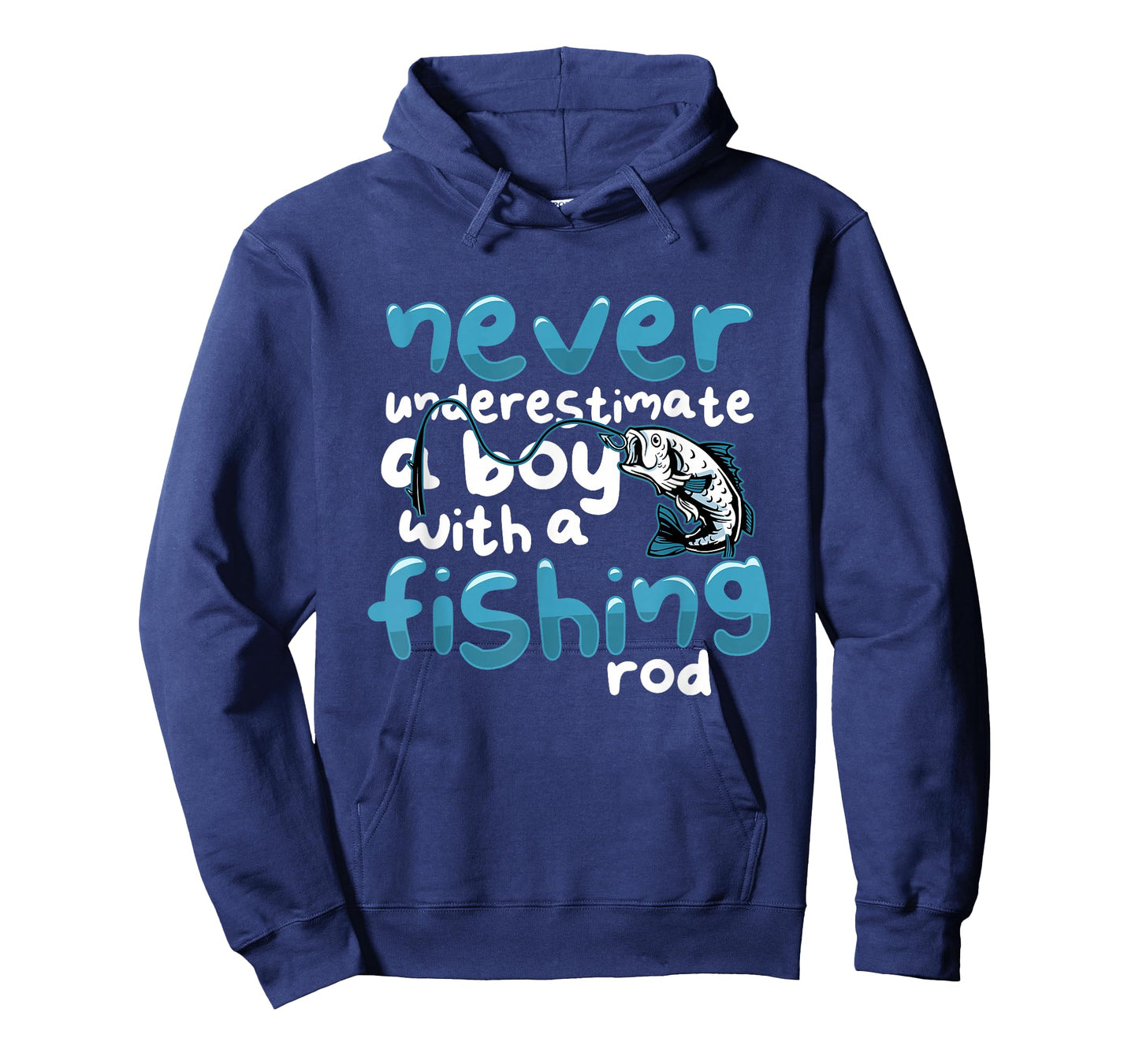 Never Underestimate A Boy With A Fishing Rod Angling T-Shirt