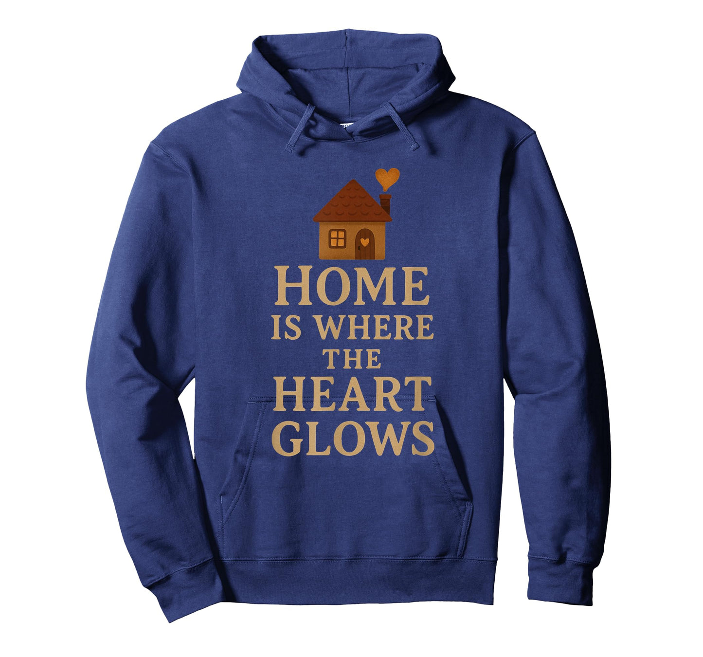 Home is Where The Heart Glows Retro Cozy Aesthetic T-Shirt