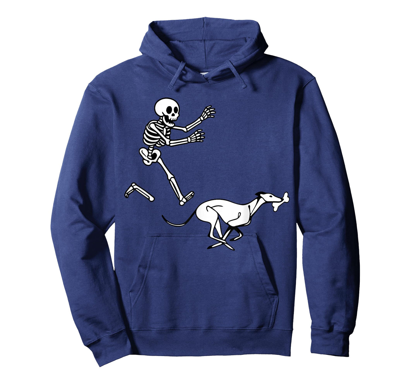Funny Greyhound Running Skeleton Halloween T-Shirt