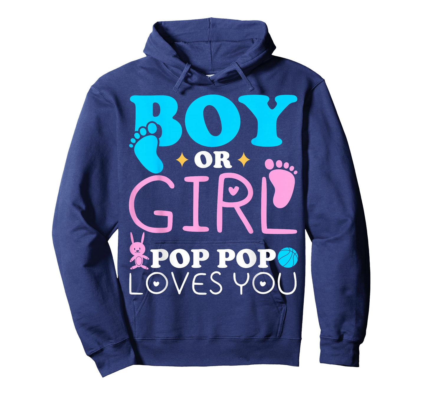 Boy Or Girl Pop Pop Loves You Gender Reveal Grandfather T-Shirt