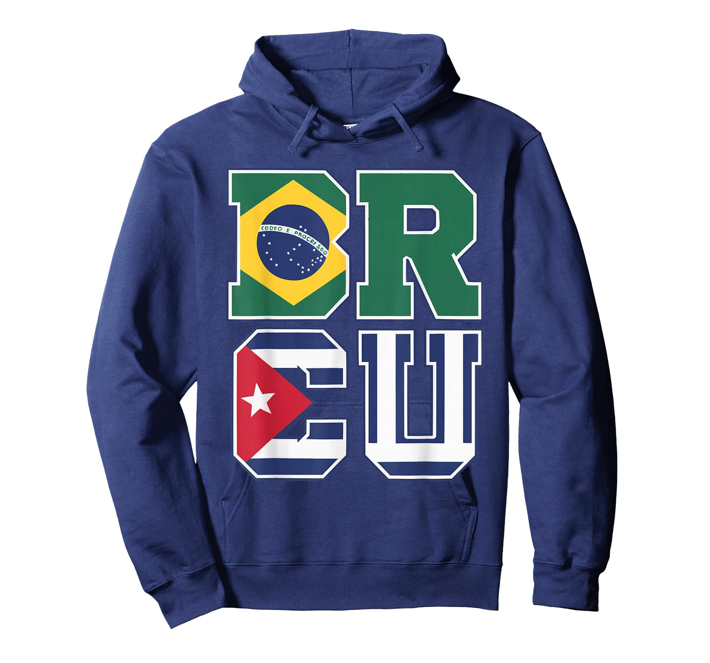 Half Cuban Half Brazilian Cuba Flag Country Brazil T-Shirt