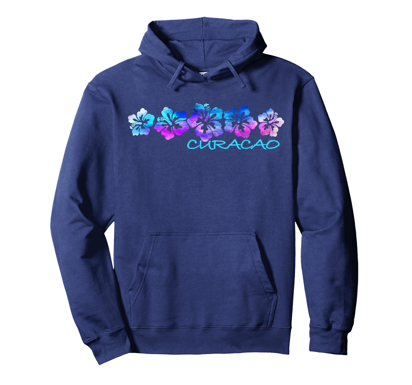 Curacao Tropical Flower T-Shirt-Vacation Beach T-Shirt