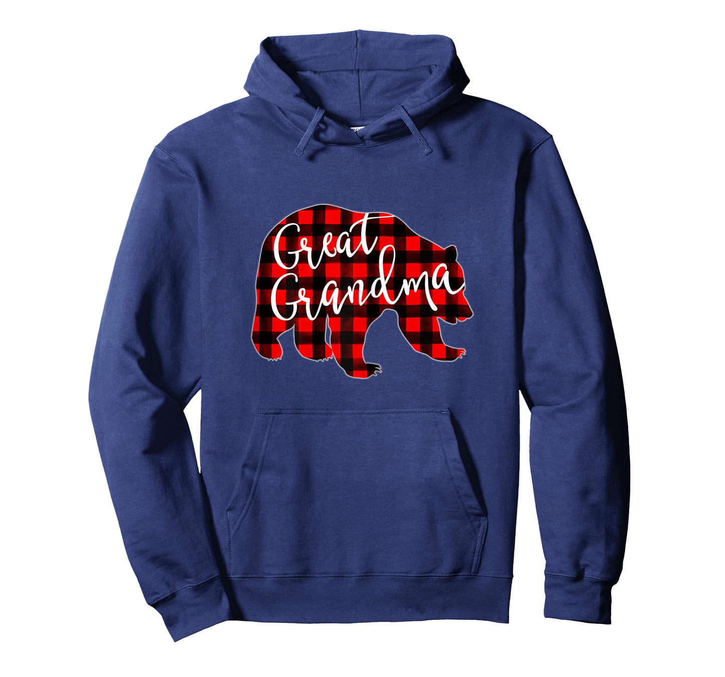 Red Plaid Great Grandma Bear Matching Family Christmas Eve T-Shirt