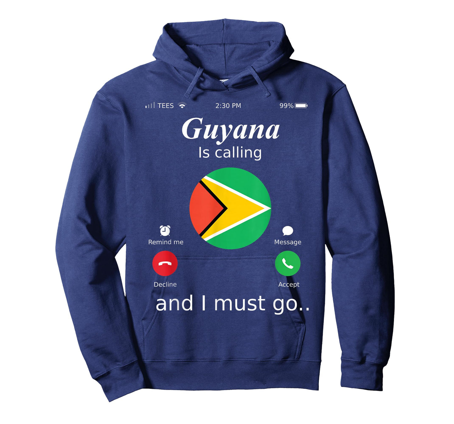 Guyana Is Calling and I Must Go Guyana Flag shirt T-Shirt