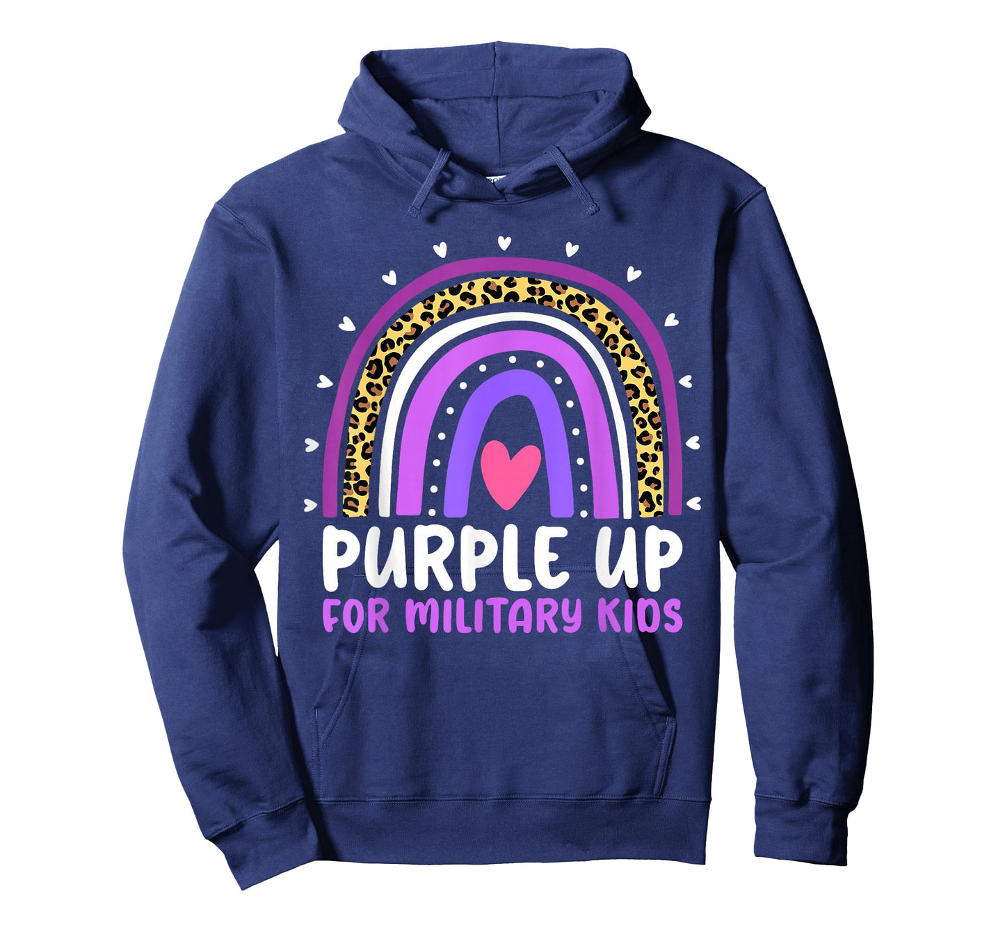 Purple Up for Military Kids Month Military Child Rainbow T-Shirt