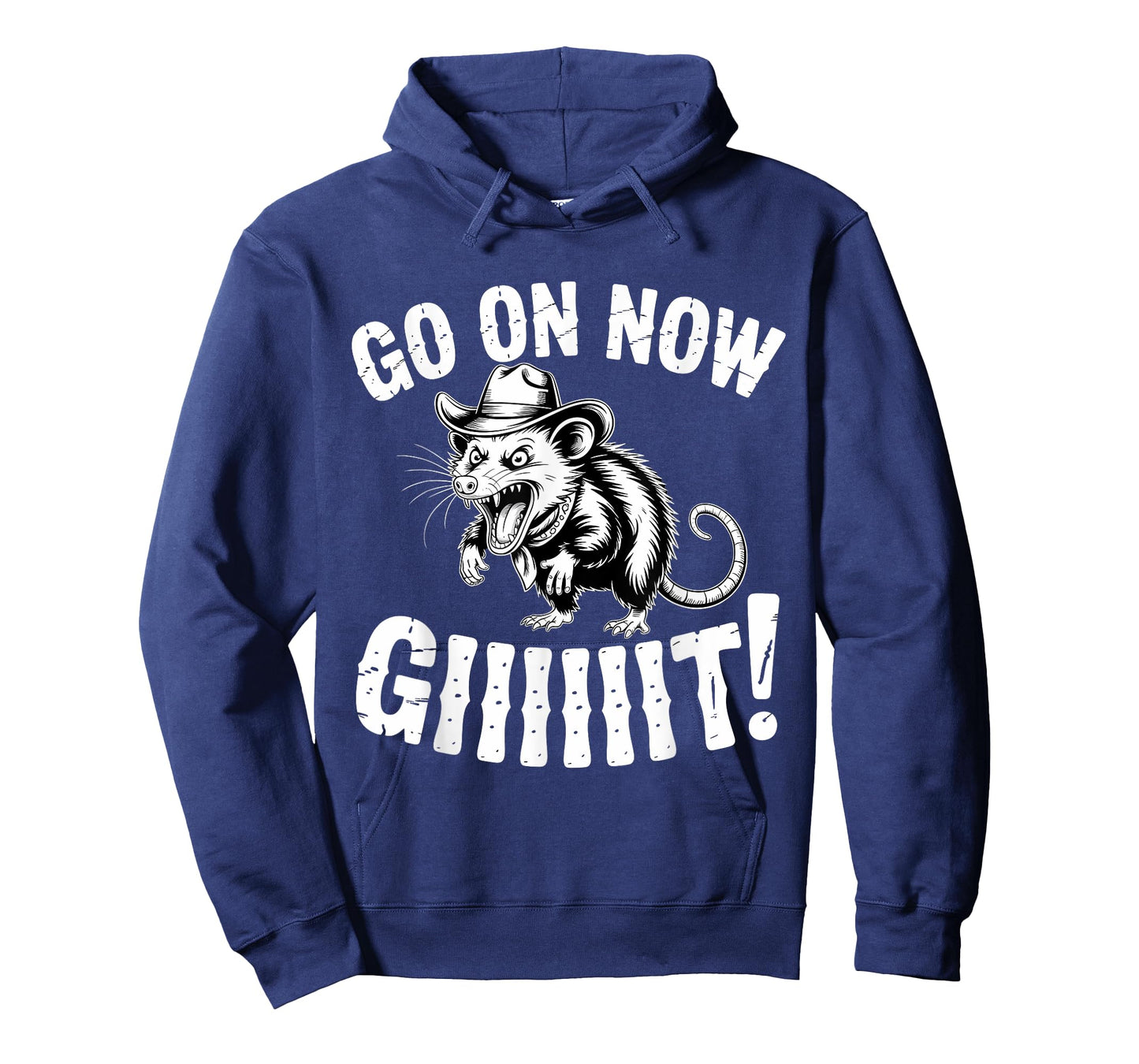 Cowboy Opossum Western Country Possum Go On Now Git T-Shirt