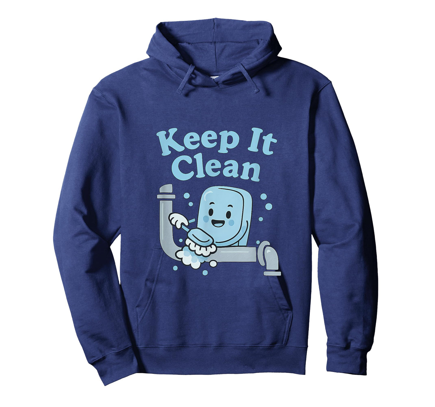 Keep It Clean Funny Plumber Soap Pipe Design T-Shirt
