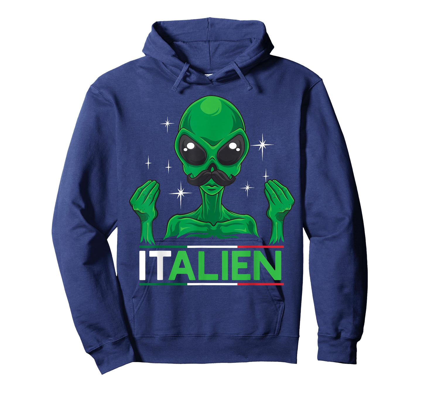 Funny Italian Alien Pun Italy Hand Gesture T-Shirt