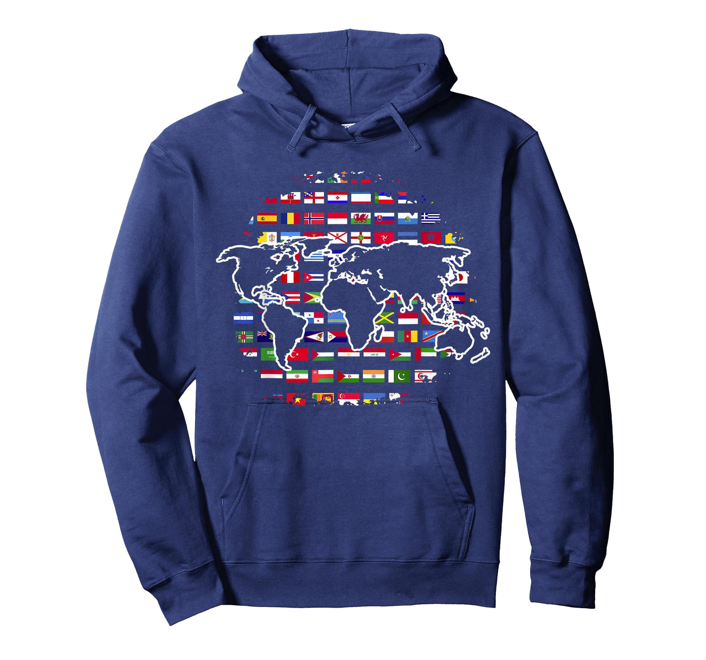 World Travel Map World Map International Flags T-Shirt