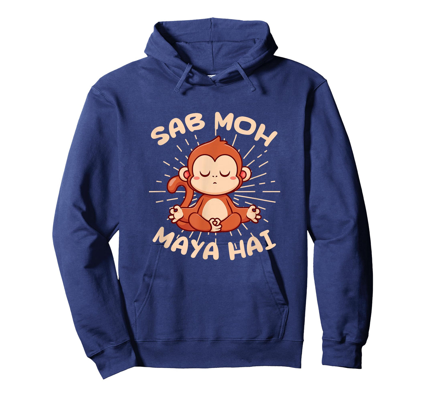 Sab Moh Maya Hai Hindi Meditation Monkey Yoga Hinduism T-Shirt