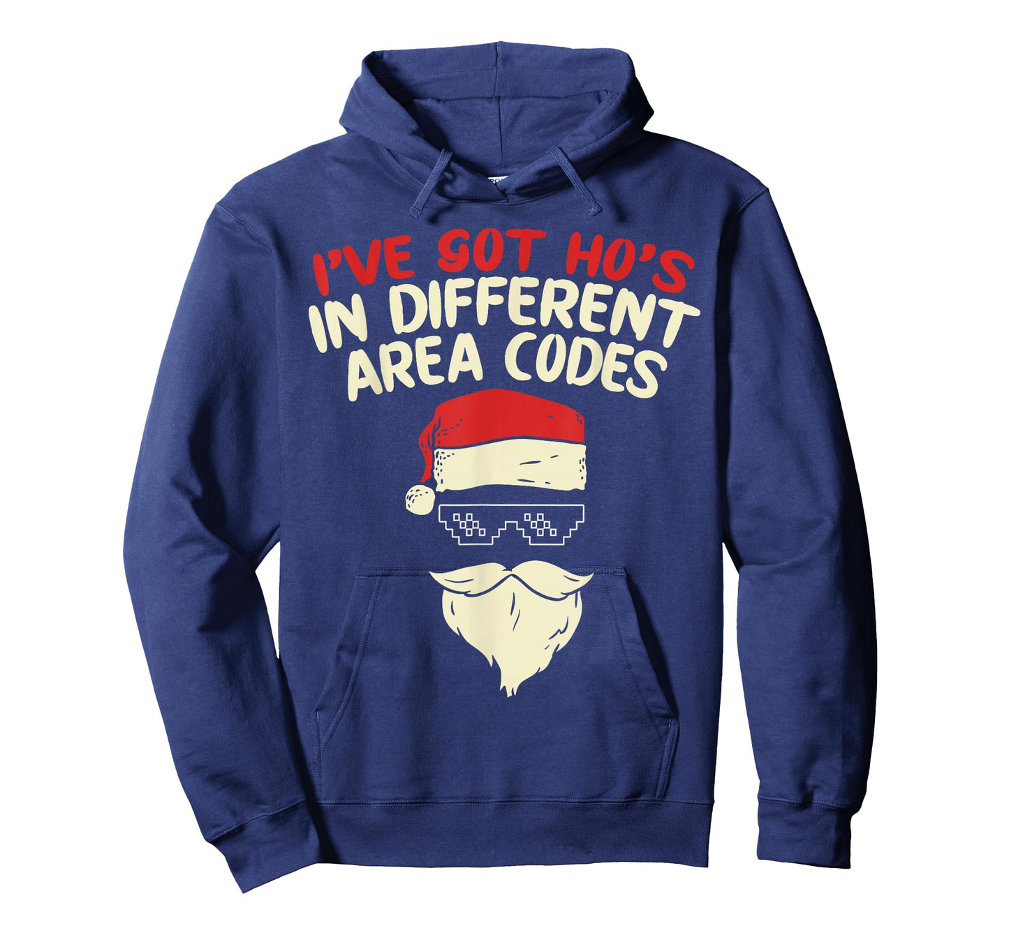 I Got Hos In Different Area Codes Christmas Shirt Thug Santa T-Shirt