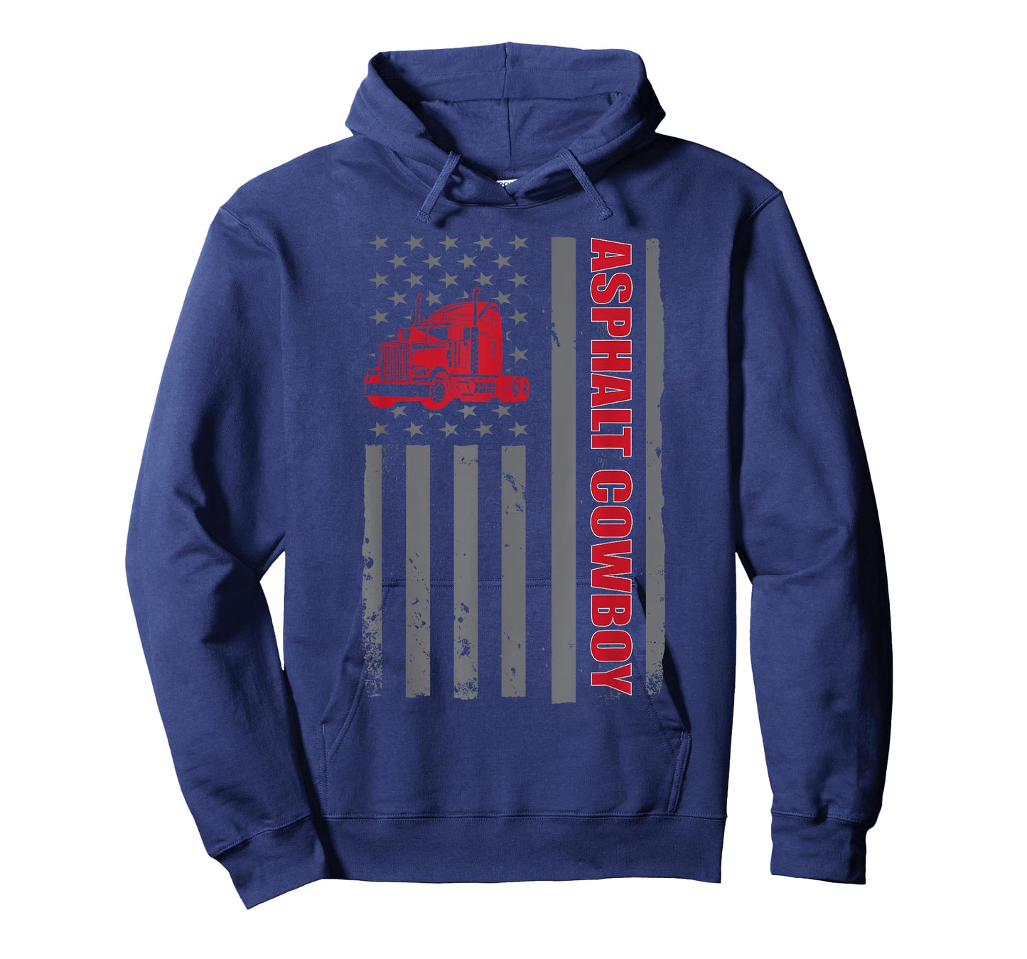 Asphalt Cowboy Patriotic Truck Lover USA Trucker Fanatic T-Shirt