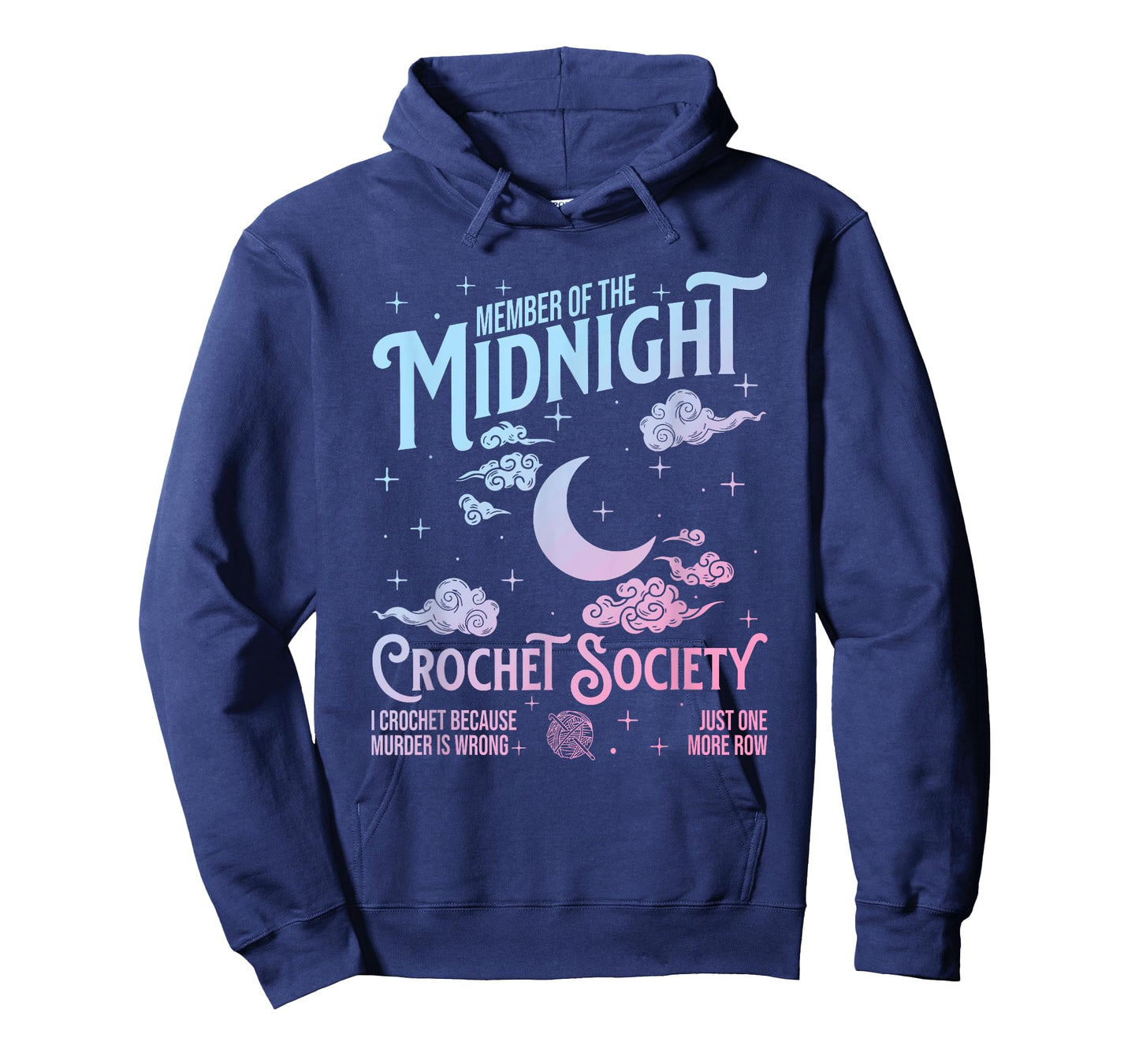 Midnight Crochet Society I Crochet Because Murder Is Wrong T-Shirt
