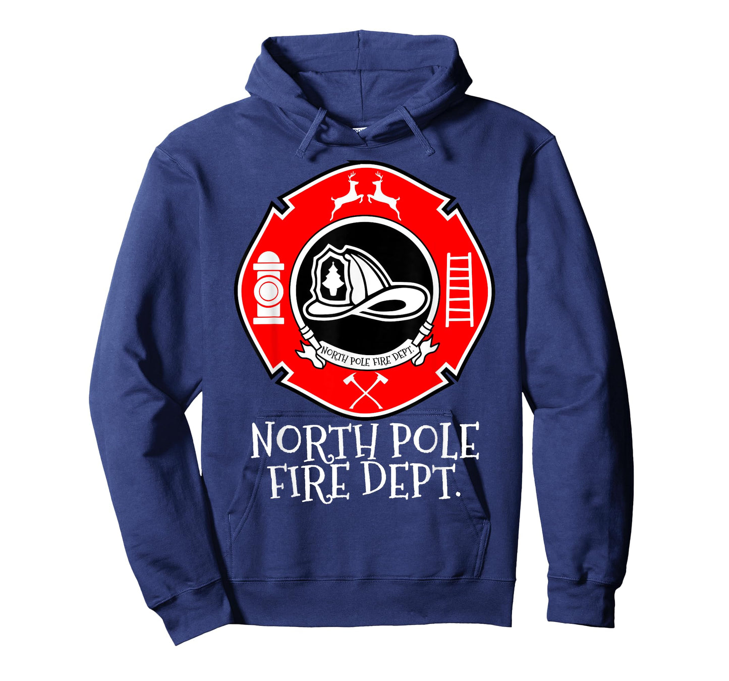 N.P.F.D North Pole Fire Department Christmas Family Tshirt T-Shirt