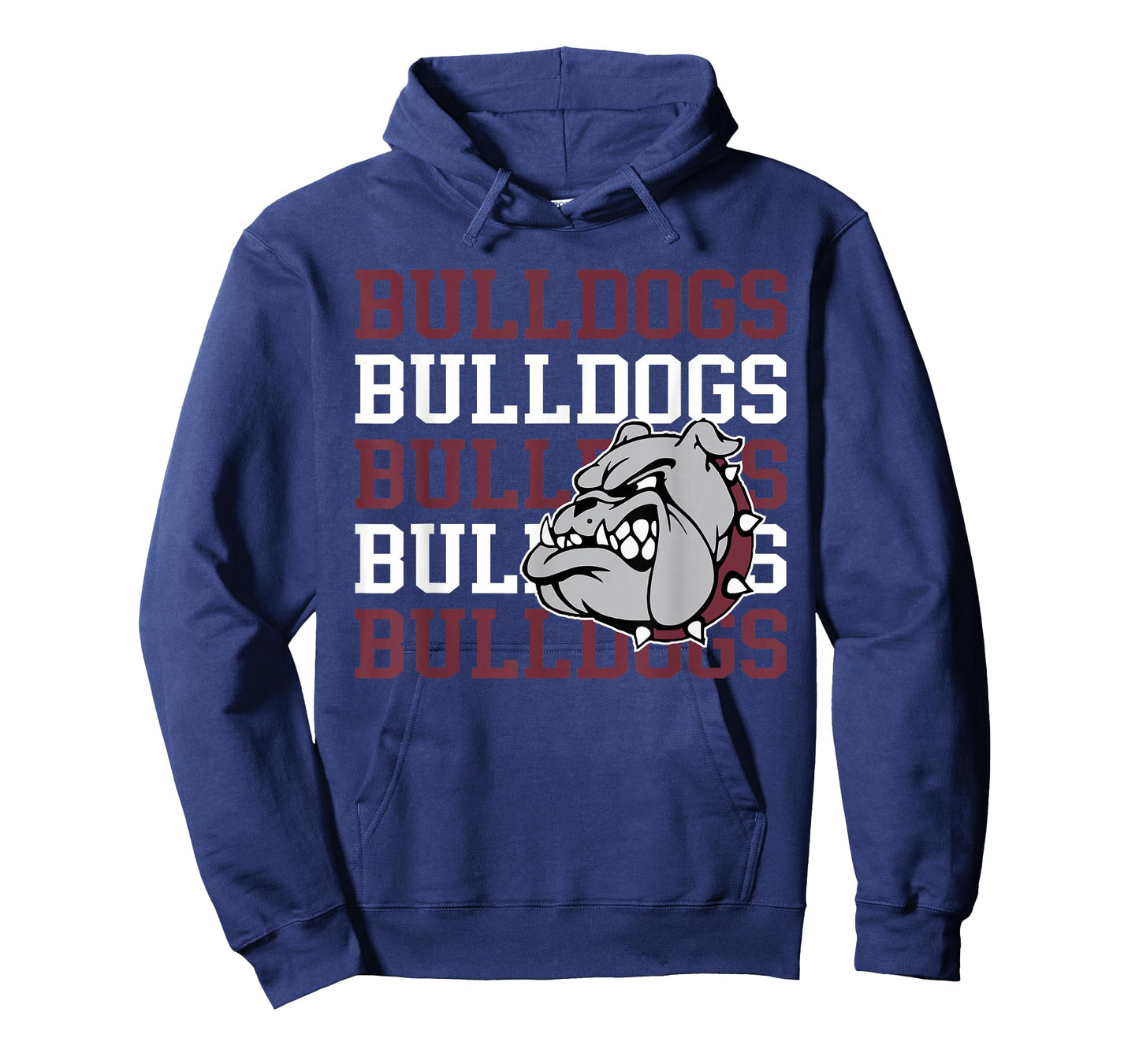 Maroon Bulldogs School Spirit Bulldog Mascot Teacher Bulldog T-Shirt