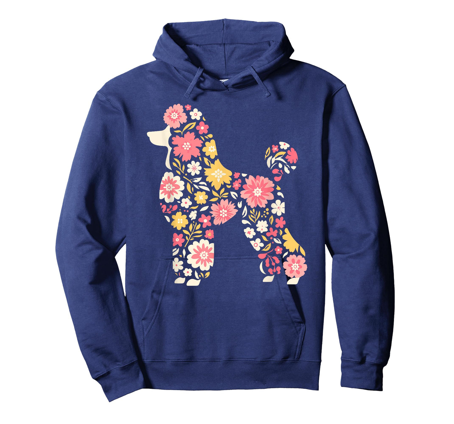 Funny Floral Flower Poodle Mom Grandma Womens Mothers Day T-Shirt