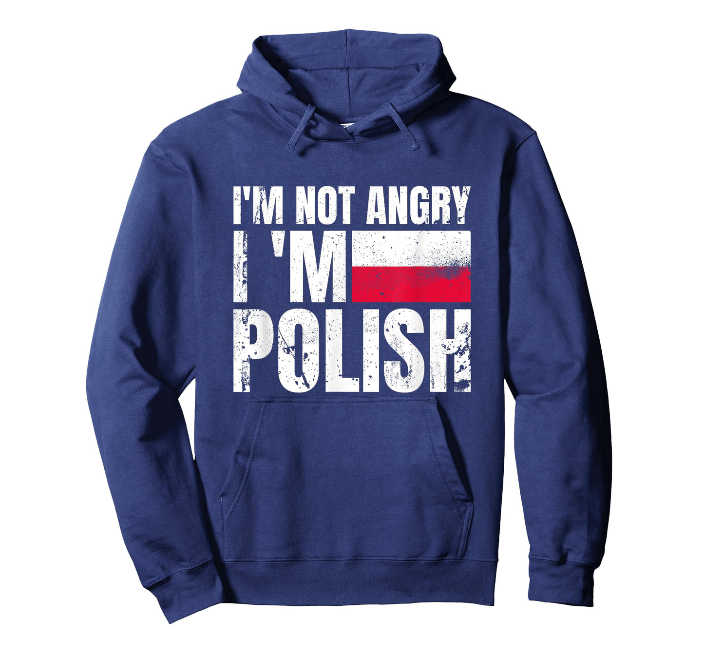 I'm Not Angry I'm Polish Poland Vintage Flag Pole T-Shirt