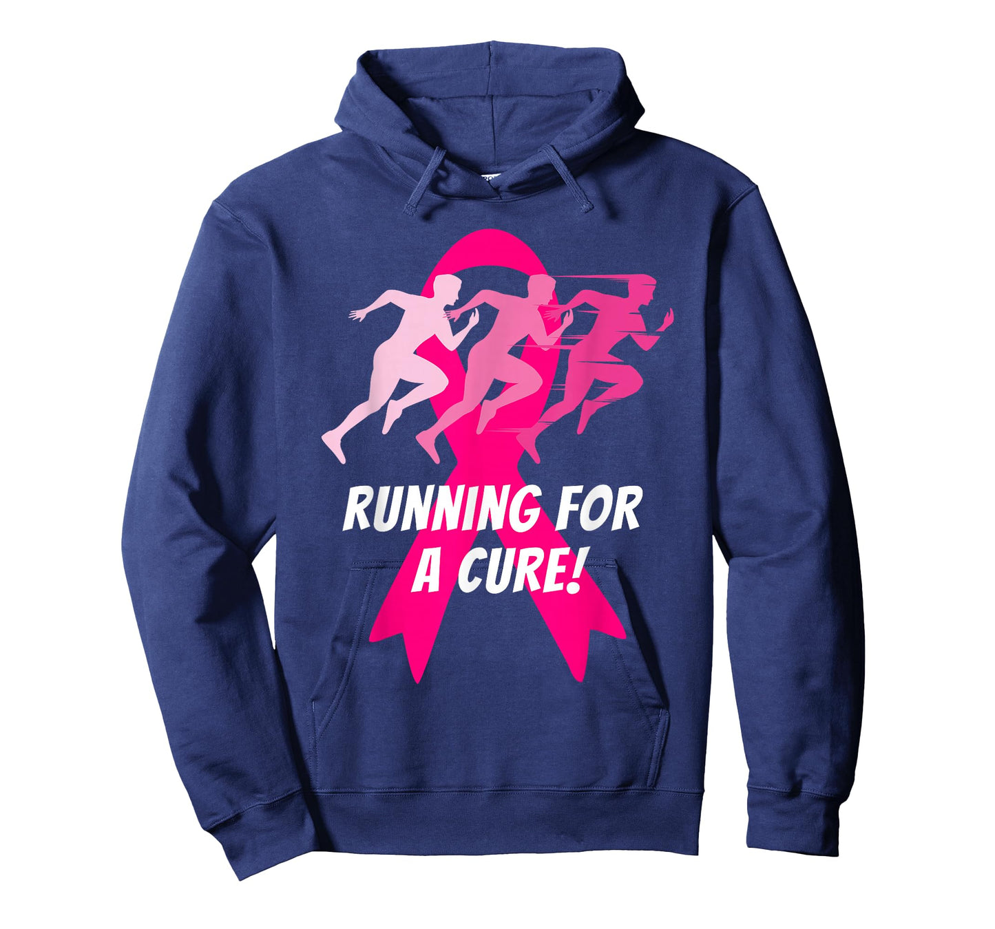 Running for a Cure Pink Ribbon Breast Cancer T-Shirt