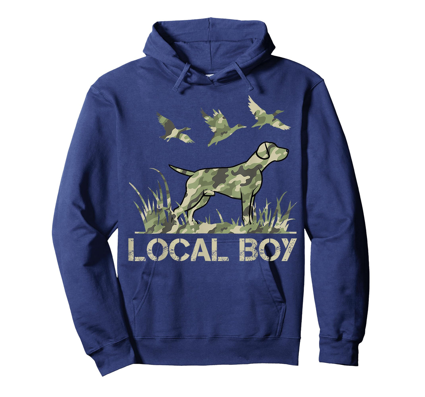 Retro Southern Boy Camouflage Hunting Dog Camo Duck Hunter T-Shirt