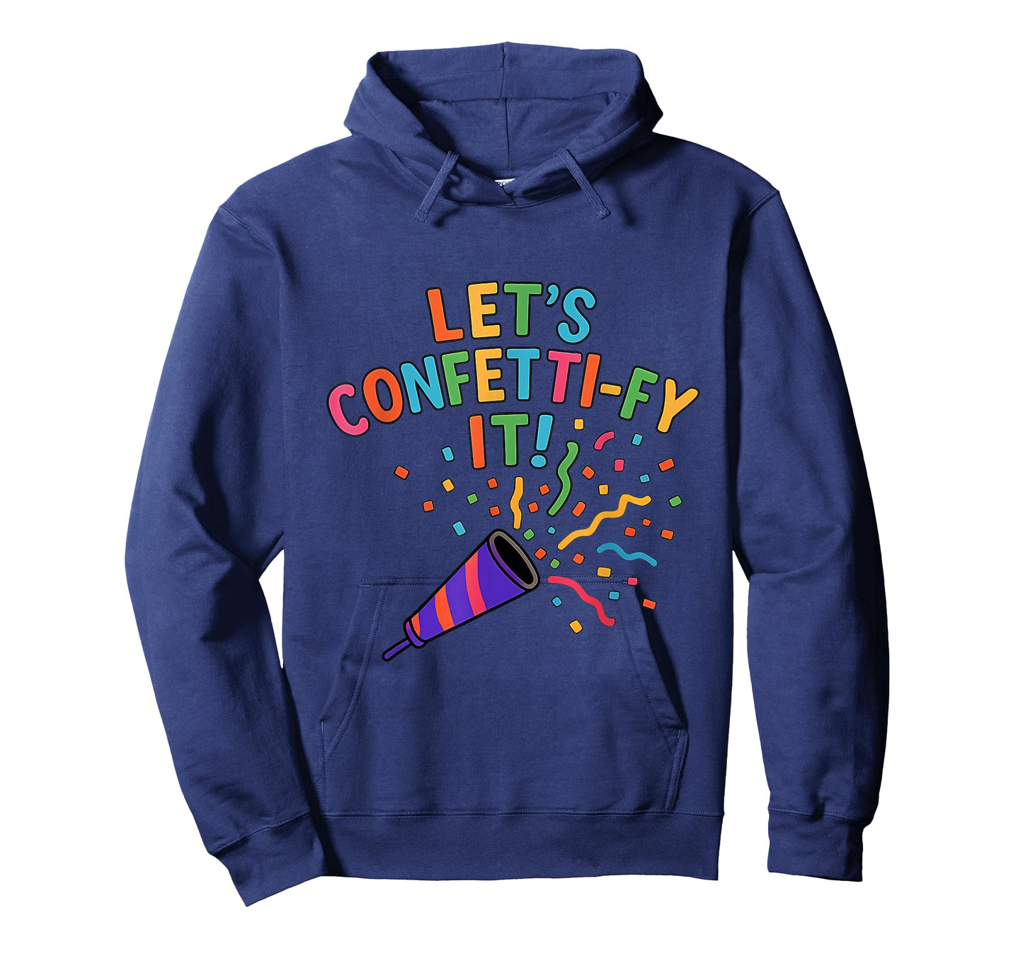 Let’s Confetti-fy It! Multicolor Party Design T-Shirt