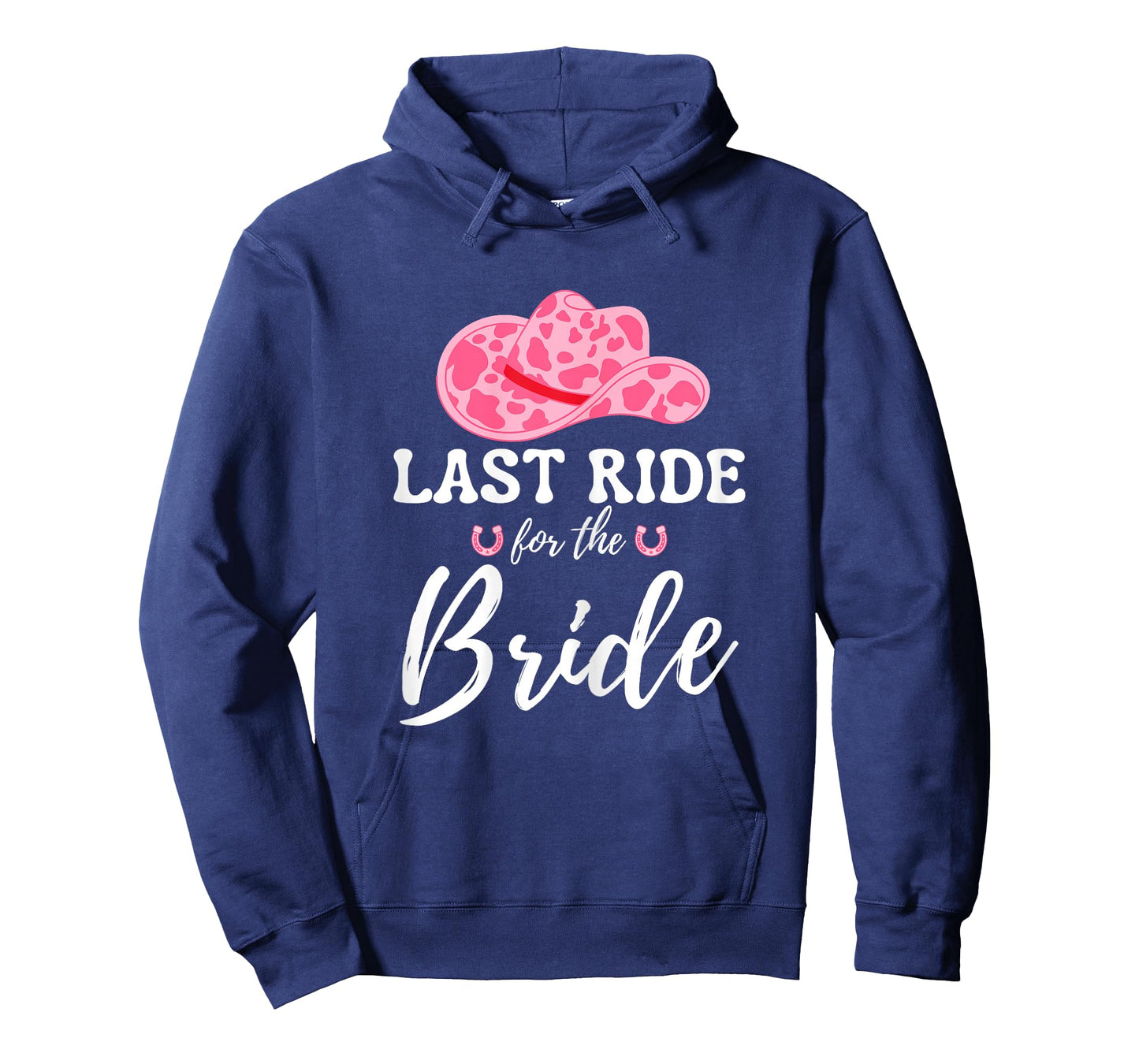 Womens Last Ride For The Bride Western Cowgirl Bachelorette Party T-Shirt